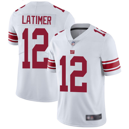 Men New York Giants 12 Cody Latimer White Vapor Untouchable Limited Player Football NFL Jersey